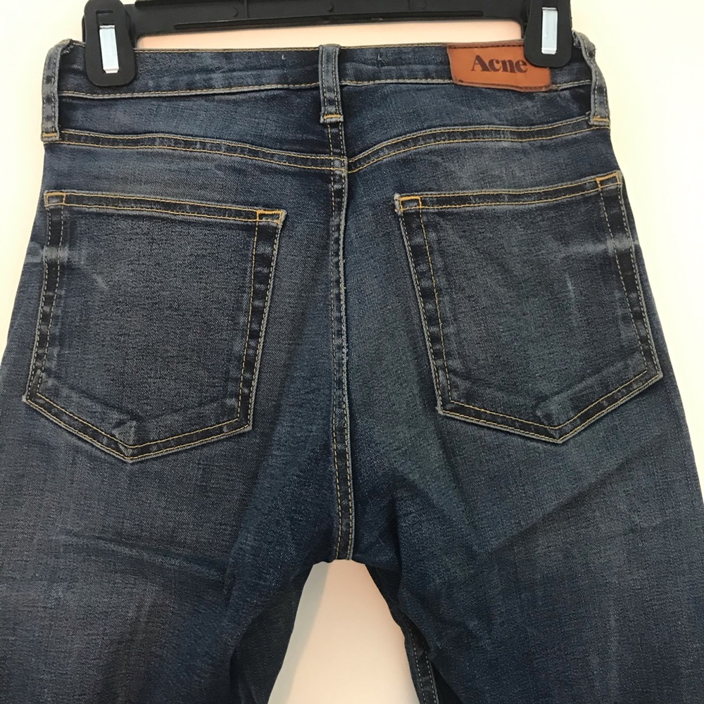 Barely worn Acne blue jeans